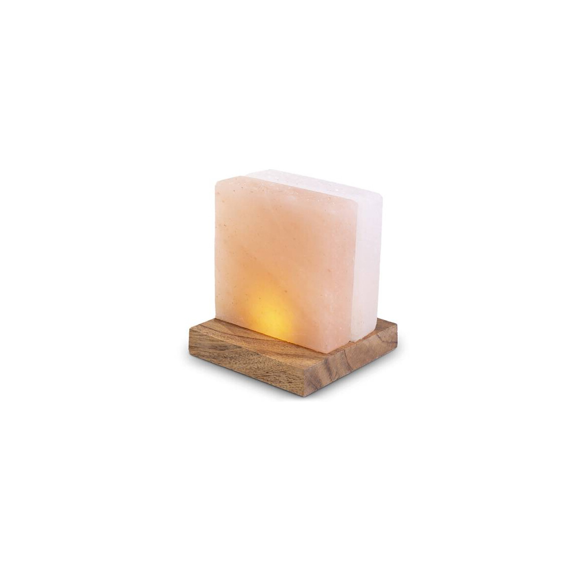 4041678013615 - USB SQUARE „Orange Weiß“ mit Holzsockel ca 9 x 9 x 155 cm