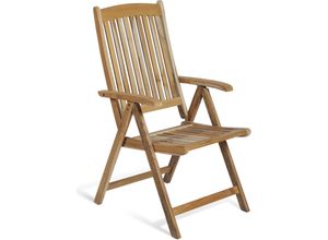 4041908054579 - Gartenstuhl mit Armlehnen Java braun 4041908054579 Garden Pleasure