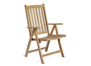 4041908054784 - Teak Hochlehner Solo Holz Garten Stuhl Sessel Möbel klappbar