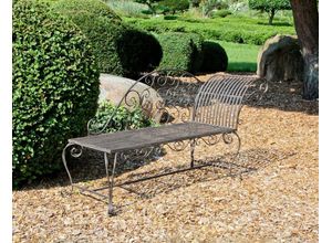 4041908092014 - Gartenbank Lamington 950393 schwarz Metall 1630 cm 4041908092014 Garden Pleasure