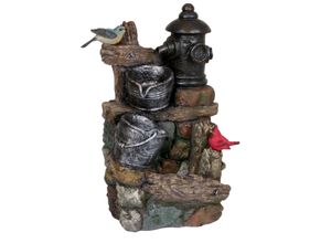 4041908105202 - Brunnen METIS in Holz- Stein-Optik