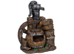 4041908105226 - Brunnen NEREUS in Holz- Stein-Optik