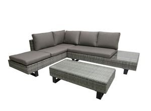 4041908109125 - Luxus Lounge Eckgruppe 3-tlg Garten Sitzgruppe Rattan Optik Gartenmöbel Sofa