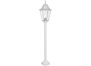 4041908117090 - - alu Stand Steh Lampe Garten Weg Beleuchtung Außen Laterne Terrassen Leuchte weiß 103219