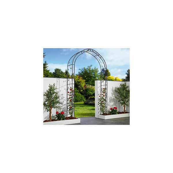 4041908118158 - Rankgitter MIRA Metall anthrazit Bogen 1450 x 2600 cm 4041908118158 Garden Pleasure