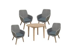 4041908121127 - Lounge Set Garten Sitzgruppe Sessel Tisch Rattan Optik Armsessel