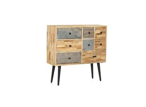 4041908127983 - INTERIA Home & Living Kommode 90cm YAMUNA Sideboard Schrank Holz Metall Board