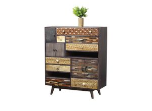 4041908128041 - INTERIA Home & Living Kommode TOBOL Sideboard Schrank Holz Mango Highboard