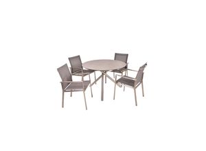 4041908130051 - 5-tlg Garten Tischgruppe Sitzgruppe Tisch Stuhl Möbel Metall 4041908130051 - 5-tlg Garten Tischgruppe Sitzgruppe Tisch Stuhl Möbel Metall