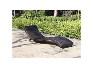 4041908130389 - Sonnenliegen Caracas braun Aluminium 4041908130389 Garden Pleasure