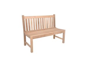 4041908137272 - Bank Solo 2-Sitzer Sitzbank Parkbank Gartenbank Outdoor Garten Möbel Teak Holz