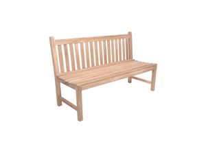 4041908137289 - Bank Solo 3-Sitzer Sitzbank Parkbank Gartenbank Outdoor Garten Möbel Teak Holz