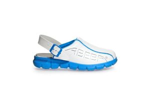 4042035832887 - Abeba - Berufsschuhe Clog Dynamic 7312 Weiß Blau Gr 48