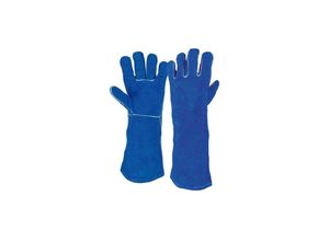 4042146545041 - Kstools - ks tools Handschuhe - Leder - Lang - Für Schweißer - Größe l - 9857039 - Bleu