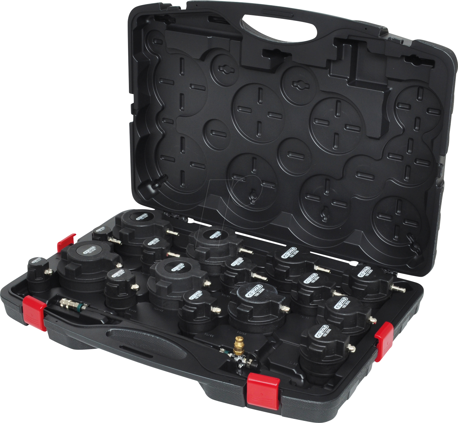 4042146623527 - Kstools - ks tools Turbolader-Ladeluft-System-Prüfkoffer-Satz 17-tlg ( 1502520 ) 4042146623527 - Kstools - ks tools Turbolader-Ladeluft-System-Prüfkoffer-Satz 17-tlg ( 1502520 )