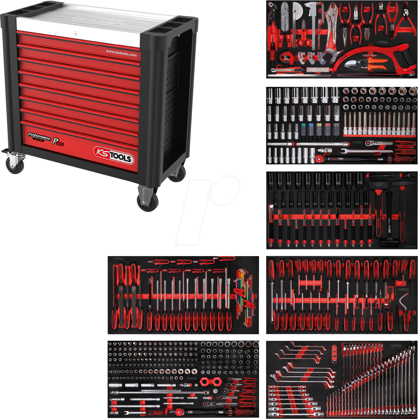 4042146860038 - KS 8257510 - Werkstattwagen Performanceplus P25 mit 8 Schubladen und 510 Werk 4042146860038 - KS 8257510 - Werkstattwagen Performanceplus P25 mit 8 Schubladen und 510 Werk