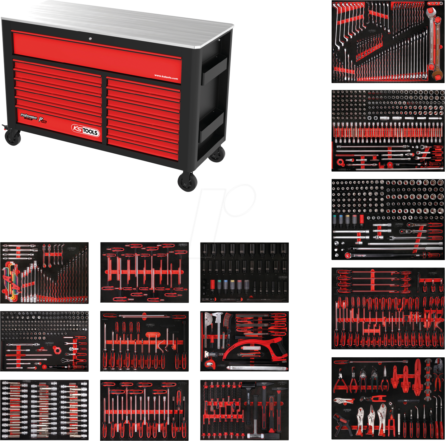 4042146860090 - KS 84514950 - Werkstattwagen Performanceplus P45 14 Schubladen 950 Werkzeuge 4042146860090 - KS 84514950 - Werkstattwagen Performanceplus P45 14 Schubladen 950 Werkzeuge