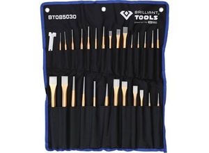 4042146866740 - Brilliant Tools Meißel und Durchtreiber-Satz 28-tlg BT085030