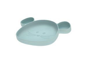 4042183403359 - Silikon-Teller LITTLE CHUMS – MOUSE mit Saugnapf in blau