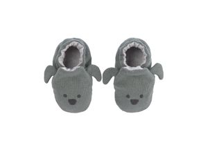 4042183412139 - - Krabbelschuhe Little Chums - Dog grau