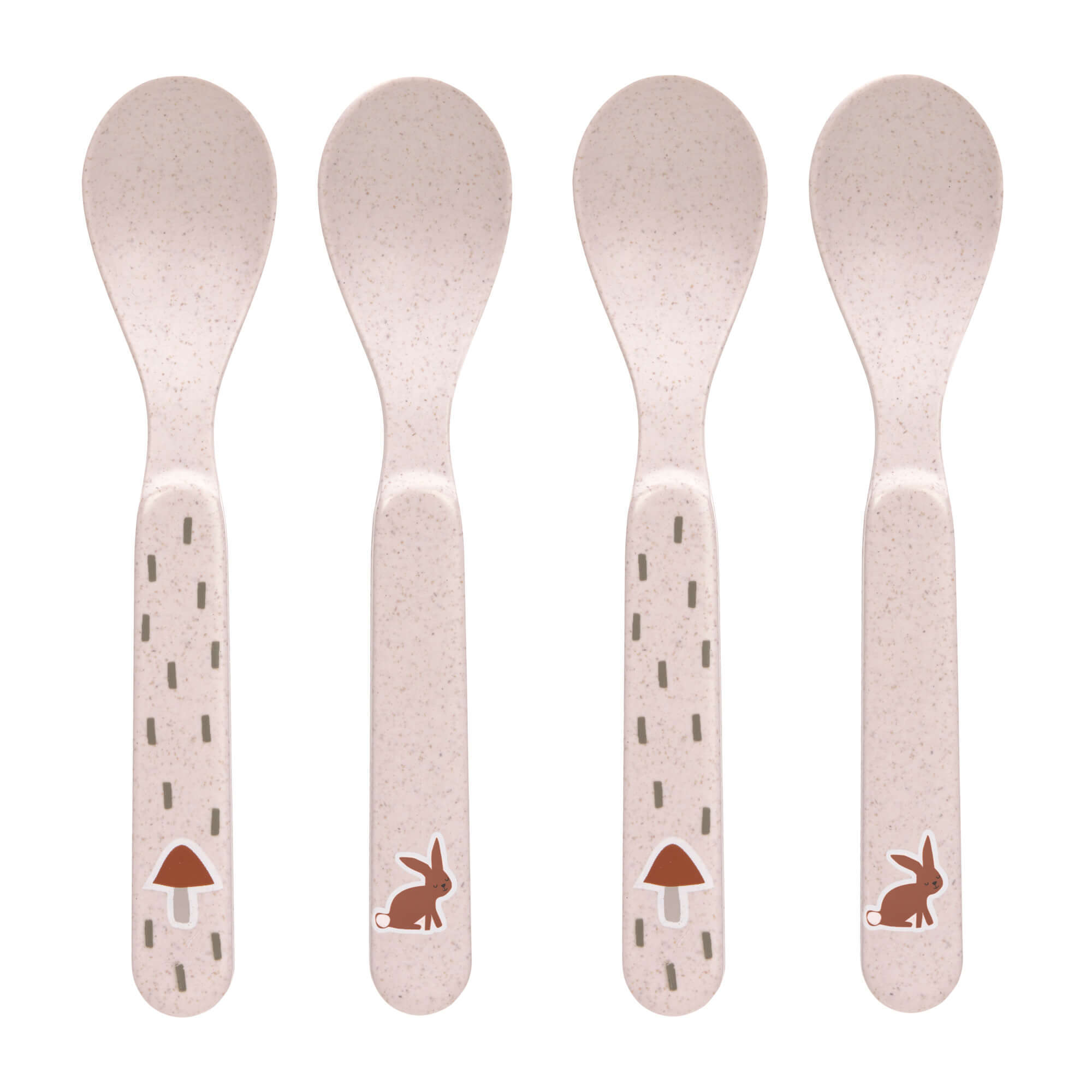 4042183428871 - Löffel LITTLE FOREST RABBIT 4er-Set in rosa