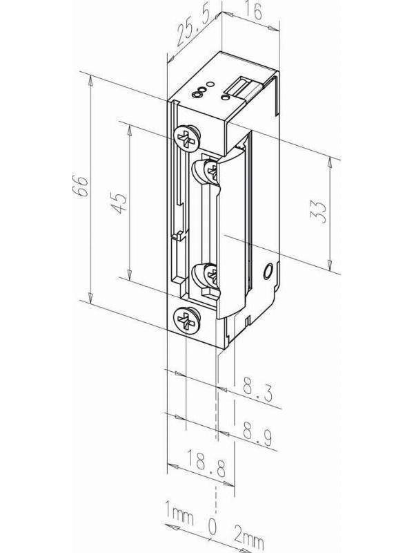 4042203339064 - Eff-Eff Türöffner 10-24V UC li re Arbeitsstrom EB Einb Standardtüröffner 118---------A71