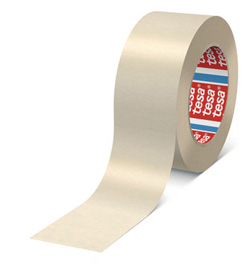 4042448027887 - tesa Maler Krepp 4317 Papierabdeckband 50 mm x 50 m schwach gekrepptes reißfestes Papierklebeband mit - 6 Stück (04317-00020-00)