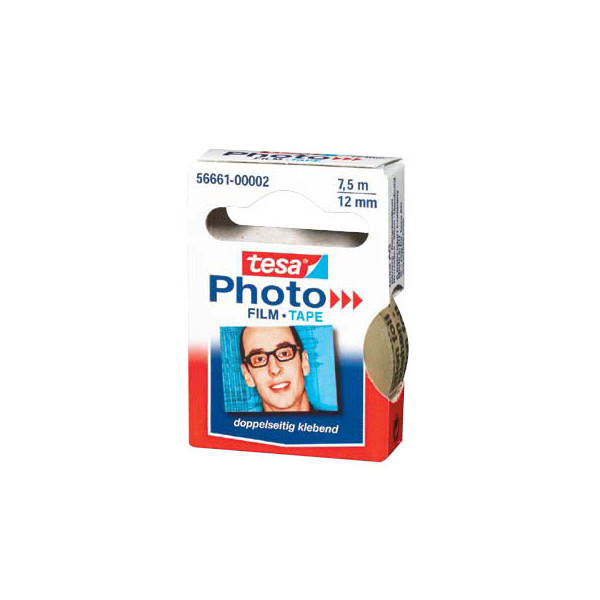 4042448030733 - tesa doppelseitiges Klebeband Photo Film  Nachfüllrolle 12 mm  x 75 m transparent