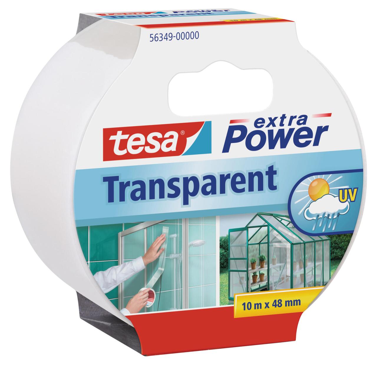 4042448033222 - tesa Gewebebänder Universaltape 10mx48mm transpa 48 mm x 10 m Transparent