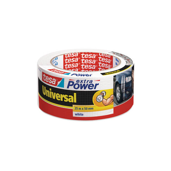 4042448033314 - Universal 56388-00002-05 Gewebeklebeband ® extra Power Weiß (l x b) 25 m x 50 mm 1 St - Tesa