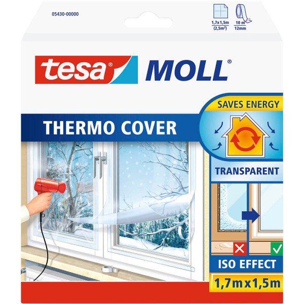 4042448034458 - tesa Fensterisolierfolie tesamoll® Thermo Cover transparent 15 x 17 m