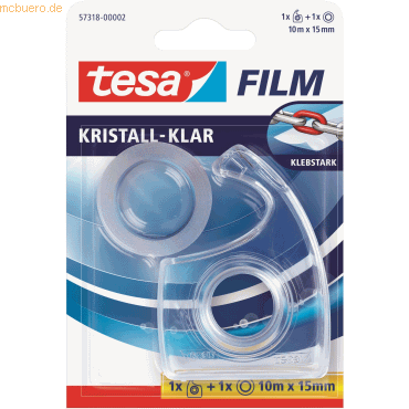 4042448035714 - tesa 57318-00002-04 tesafilm kristall-klar Transparent (L x B) 10 m x 15 mm 1 St