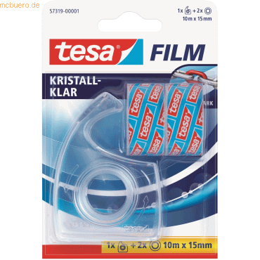 4042448043528 - tesa 57319-00001-04 tesafilm kristall-klar Transparent (L x B) 10 m x 15 mm 2 St