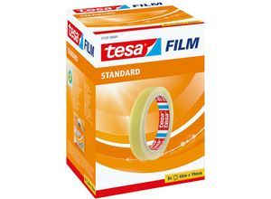 4042448049612 - Film standard - Transparentes Multifunktions-Klebeband für Heim- Schul- und Büroanwendungen - 66 m x 19 mm - 8er Pack - transparent - Tesa