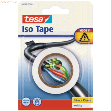 4042448055712 - tesa Insulating Tape Electrical PVC tape 10m x 15mm