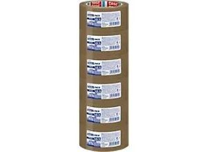 4042448126047 - tesa Verpackungsklebeband tesapack Strong Braun 50 mm (B) x 66 m (L) PP (Polypropylen) 6 Rollen