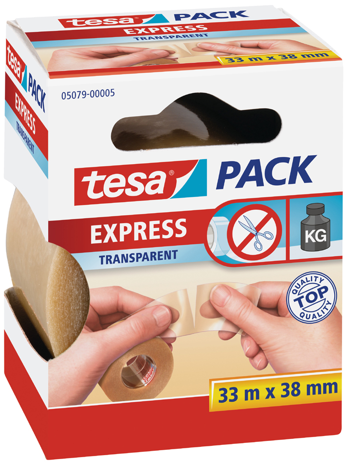 4042448127006 - tesa Packband tesapack Express Braun 50 mm (B) x 50 m (L) PP (Polypropylen)