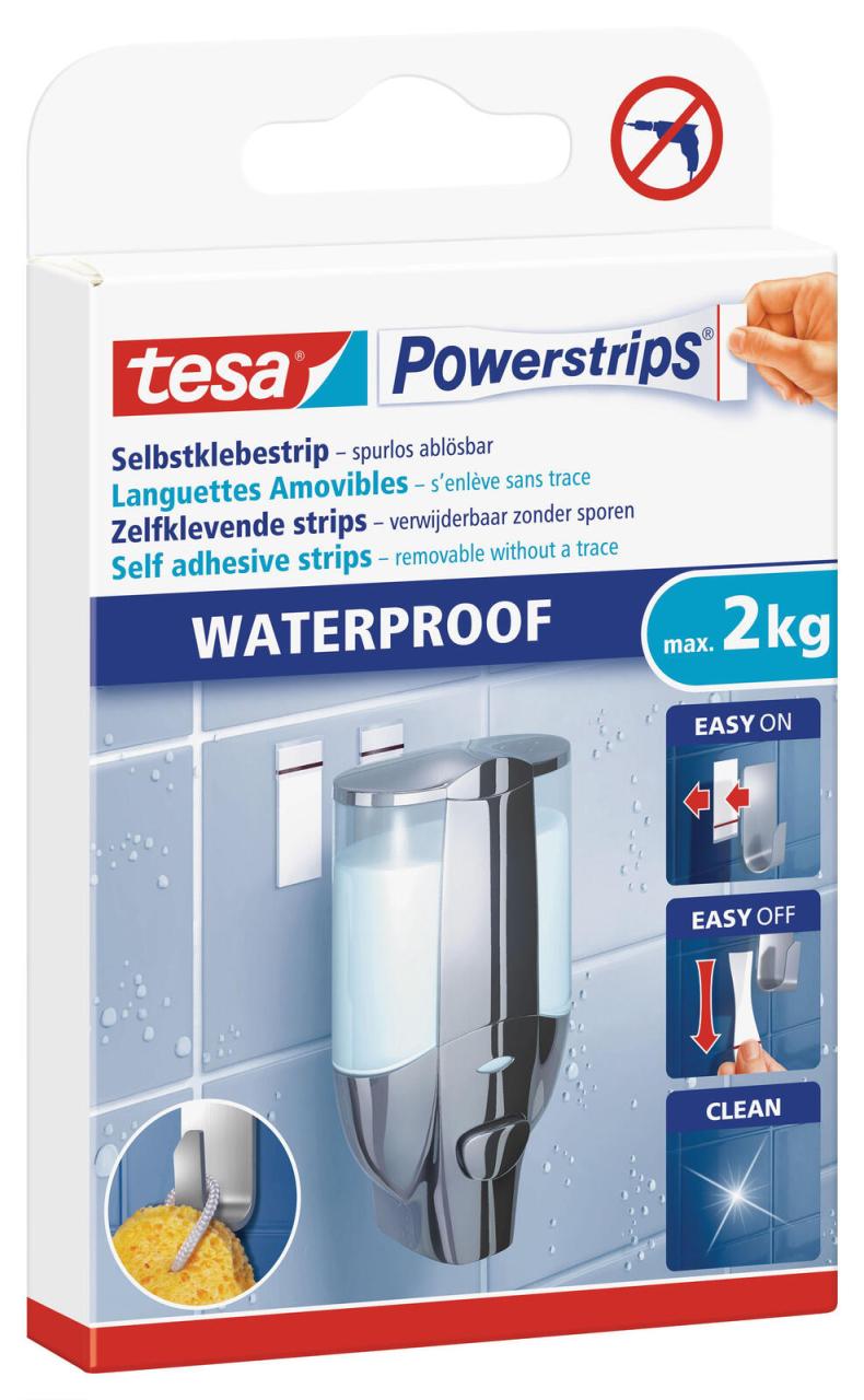 4042448175175 - Tesa Powerstrips ® - tesa powerstrips strips large  wasserfest packung mit 6 strips