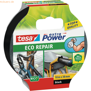 4042448209511 - tesa ECO REPAIR 56431-00000-00 Gewebeklebeband tesa® extra Power Schwarz (L x B) 10 m x 38 mm 1 St 4042448209511 - tesa ECO REPAIR 56431-00000-00 Gewebeklebeband tesa® extra Power Schwarz (L x B) 10 m x 38 mm 1 St