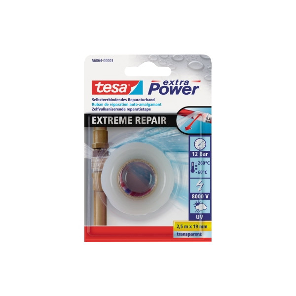 4042448294760 - Extreme repair 56064-00003-00 Reparaturband ® extra Power Transparent (l x b) 25 m x 19 mm - Tesa