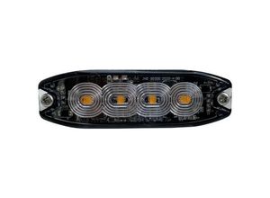 4042504203248 - Berger & Schröter Frontblitzer   Straßenräumer LED Front- Heckblitzer orange E9 10R-06 1386 SAE W117 X A1 E9 001957 12 V 24 V über Bordnetz Schraubmontage