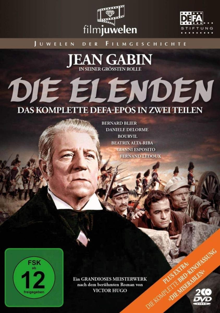 4042564192933 - Jean Gabin - GEBRAUCHT Die Elenden   Die Miserablen - Der legendäre Kino-Zweiteiler (DEFA Filmjuwelen) (2 DVDs) - Preis vom 17112023 061014 h