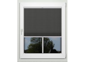 4042627388624 - Plissee INDEKO superior grau (anthrazit weiß) B64cm H130cm Obermaterial 94% Polyester 6% sonstige Fasern Plissees nach Maß
