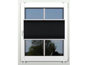 4042627394762 - Plissee INDEKO simple Plissees Gr 100 cm 111 cm schwarz (schwarz weiß weiß) Plissees ohne Bohren mit Klemmträgern nach Maß 4042627394762 - Plissee INDEKO simple Plissees Gr 100 cm 111 cm schwarz (schwarz weiß weiß) Plissees ohne Bohren mit Klemmträgern nach Maß