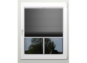 4042627411674 - Plissee INDEKO Thermo-Deluxe grau (anthrazit metallfarben) B86cm H220cm Obermaterial 94% Polyester 6% sonstige Fasern Plissees zur Montage in der Glasleiste nach Maß