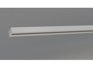 4042627419779 - Schienensystem INDEKO Objektschiene weiß Gardinenstangen L 350cm 1 läufig Aluminium Kunststoff Innenlauf Gardinenschiene Komplett-Set inkl Gleitern&Montagematerial L350cm