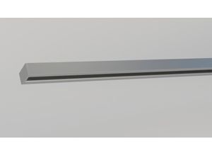 4042627420058 - Schienensystem INDEKO Objektschiene silber (silberfarben) L120cm Aluminium Kunststoff Gardinenstangen Innenlauf Gardinenschiene Komplett-Set inkl Gleitern&Montagematerial