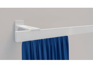 4042627420942 - Gardinenstange INDEKO Bern Gardinenstangen Gr L 140 cm 1 St 1 läufig weiß Gardinenstangen nach Maß Innenlauf Komplett-Set inkl Gleitern und Montagematerial