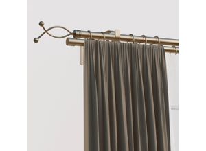 4042627436837 - Gardinenstange INDEKO Ferrara silber (silberfarben) L160cm Ø16mm Eisen Gardinenstangen