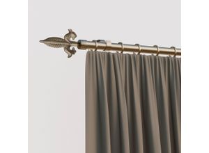 4042627438862 - Gardinenstange INDEKO Genua silber (silberfarben) Gardinenstangen L 390cm Ø 16mm 1 läufig